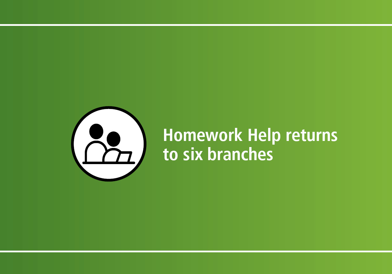 Homework Help returns to six branches