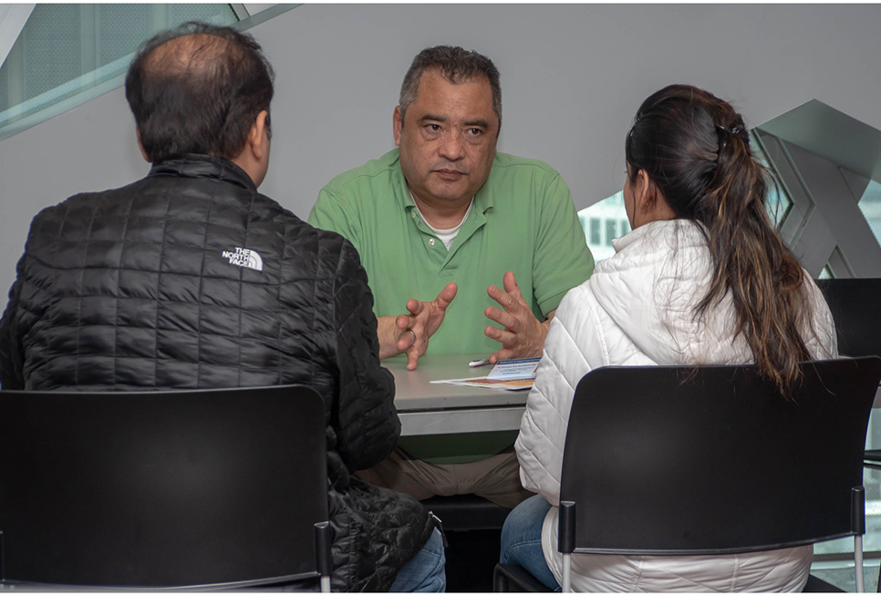 Business owners receiving business advice at our Food Truck workshop at the Central Library.