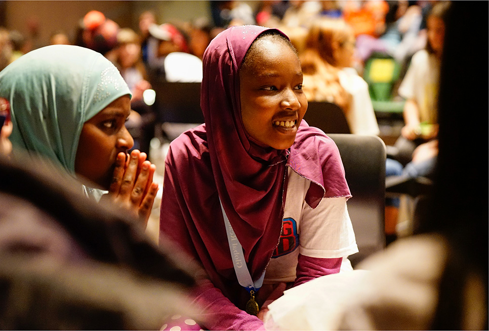 Young patrons participating in the 2017 Global Reading Challenge