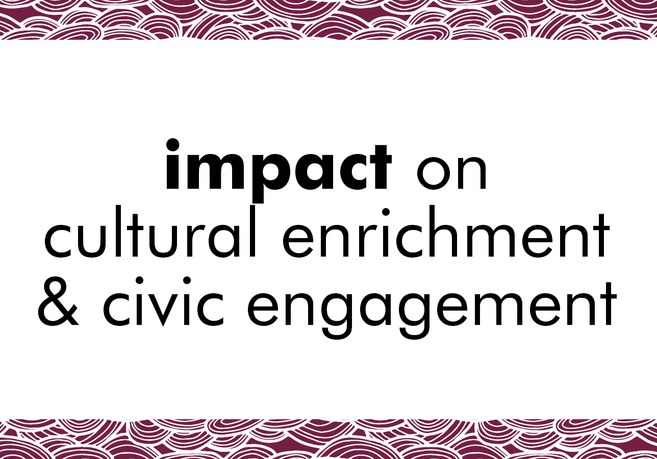 Impact on Cultural enrichment & Civic engagement