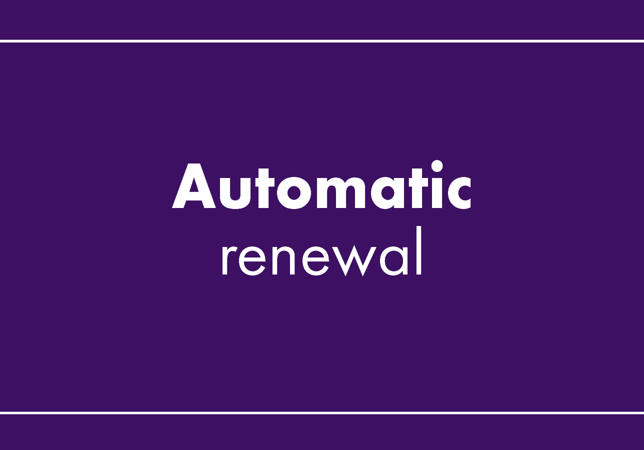 Automatic renewal