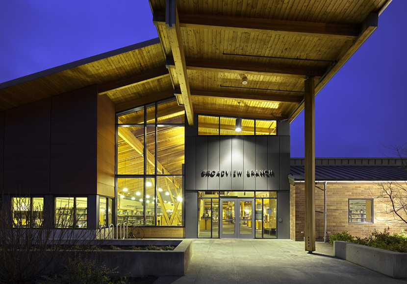 Exterior of Broadview Branch.