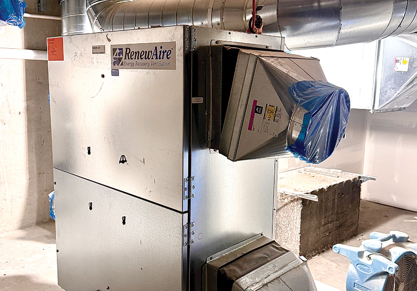 University Branch exterior west wall