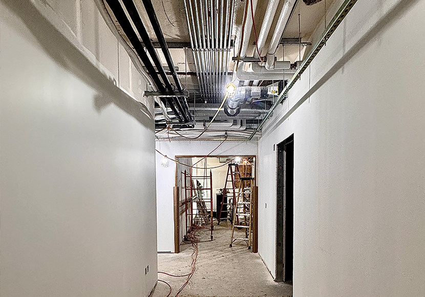 University Branch excavated boiler