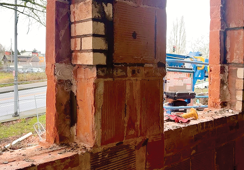 University Branch interior southwest wall