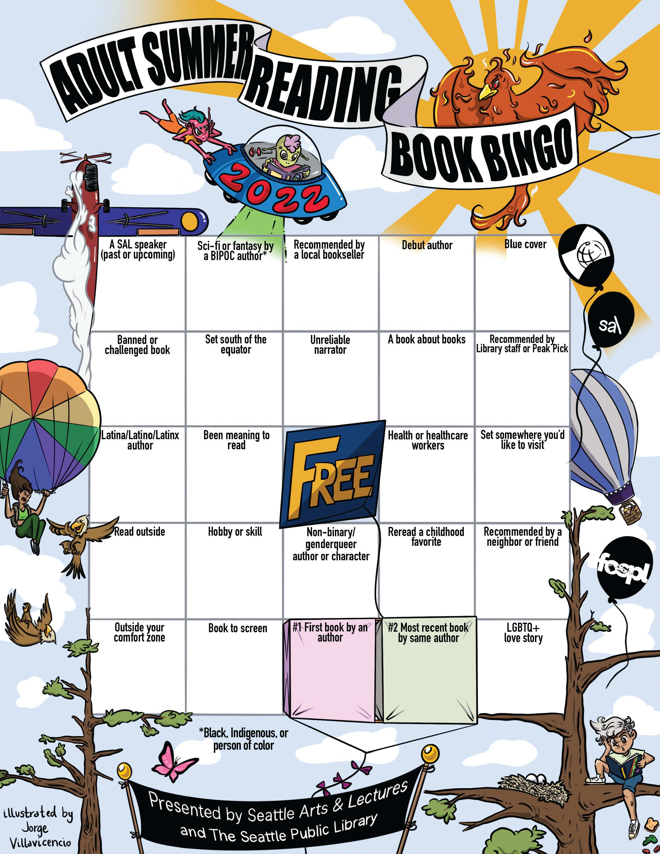 Book Bingo card