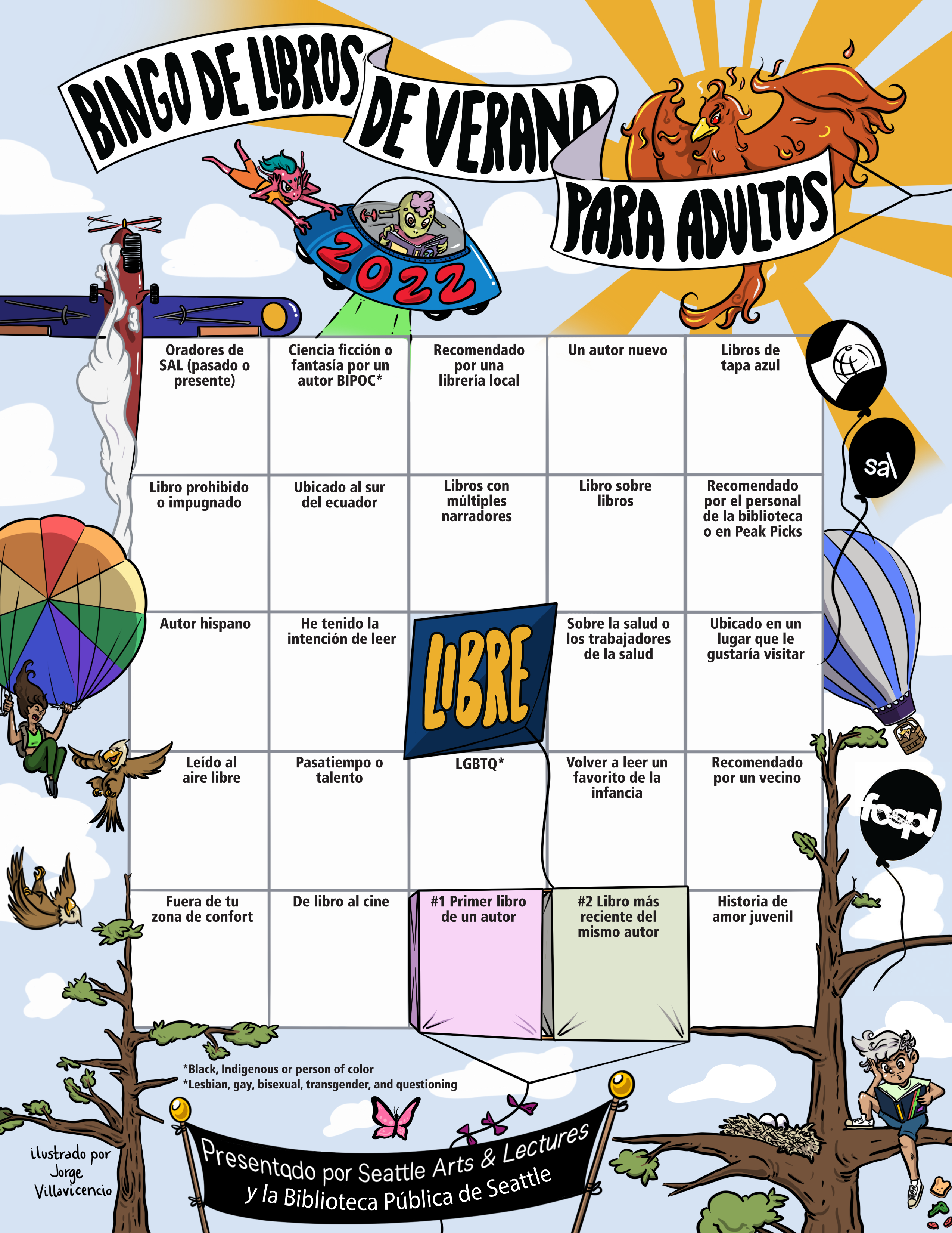 El cartón de bingo