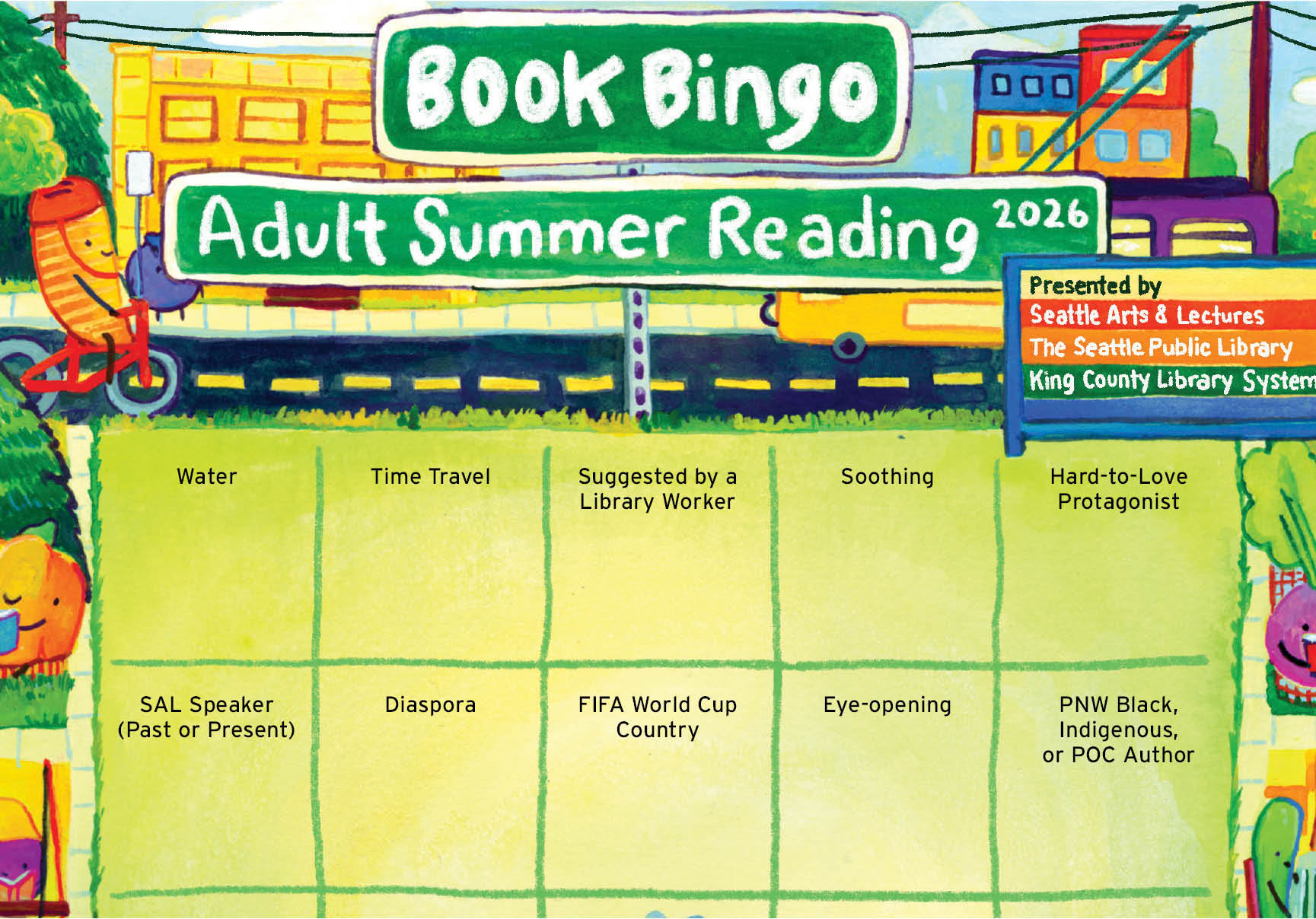 Book Bingo card