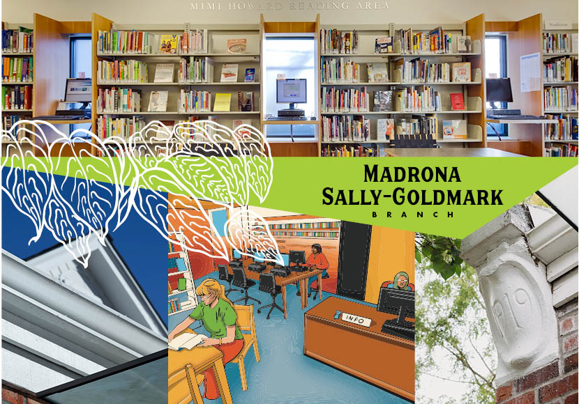 Madrona-Sally Goldmark Branch postcard front