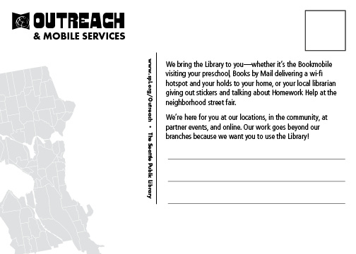 Outreach and mobile services postcard rear