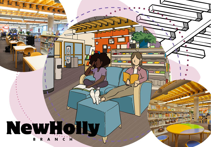 NewHolly Branch postcard front