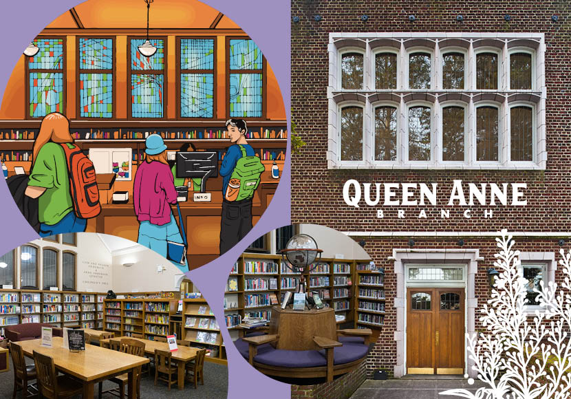 Queen Anne Branch postcard front