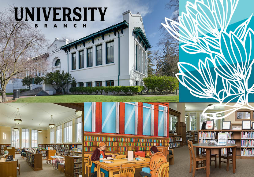 University Branch postcard front
