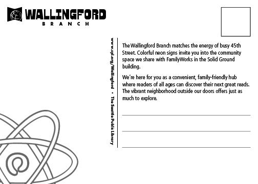Wallingford Branch postcard rear