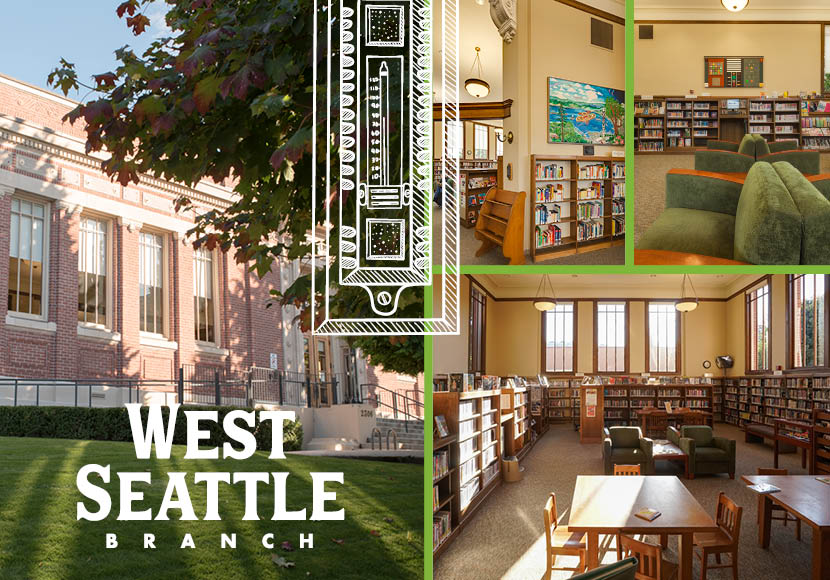 West Seattle Branch postcard front