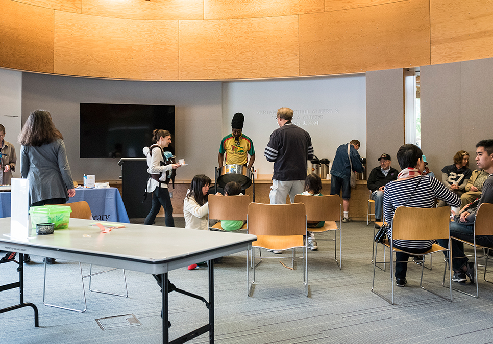 Meeting room area at the Ballard Branch 