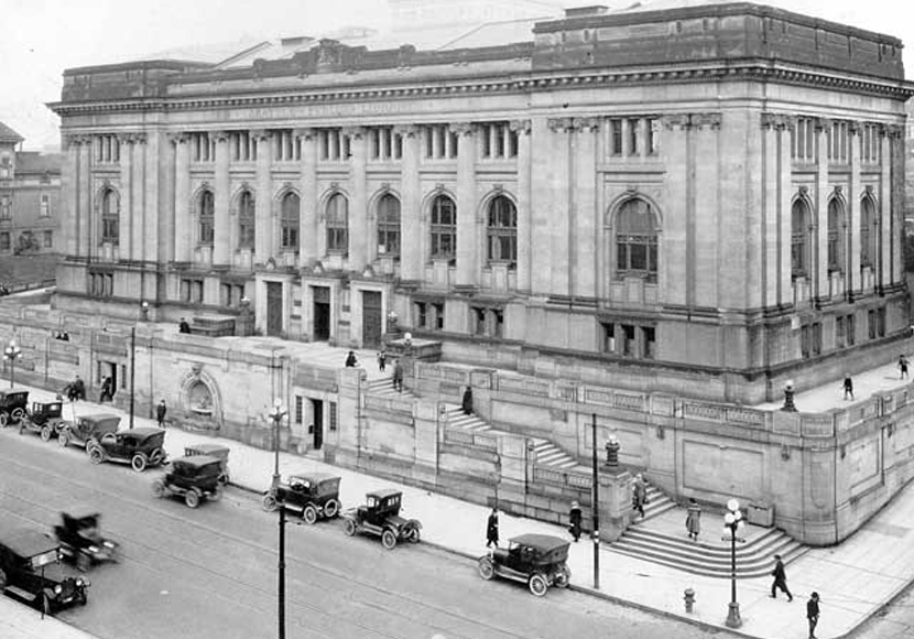 Photo of first Seattle Carnegie Library