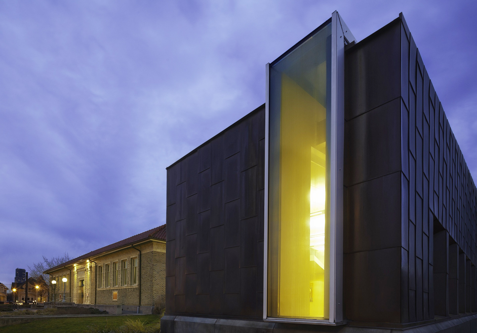 Exterior detail of the Douglass-Truth Branch