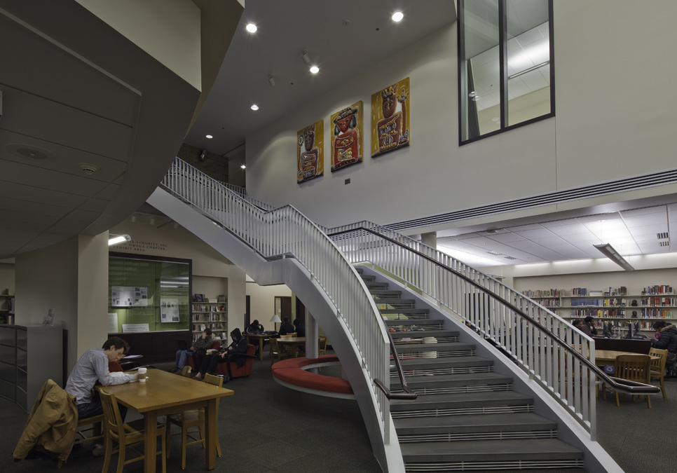 Staircase at the Douglass-Truth Branch
