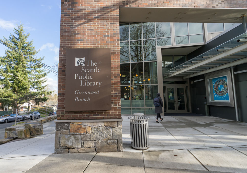 Exterior view of the Greenwood Branch