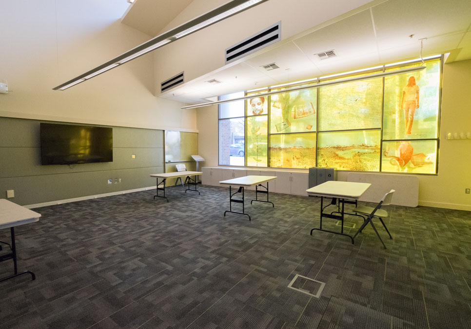 Meeting room area at the Greenwood Branch
