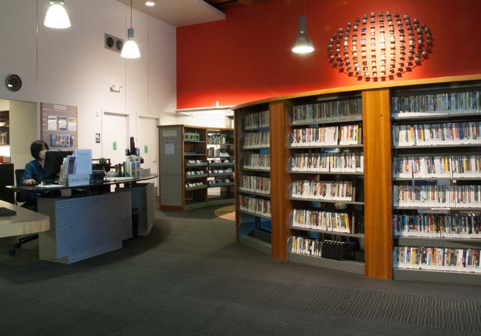 Service desk area at the International District/Chinatown Branch