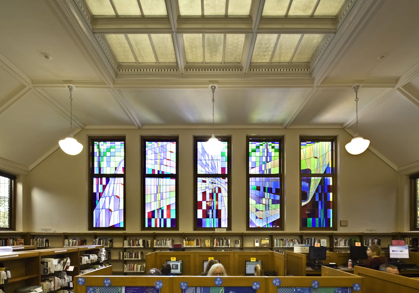 Artwork by Richard Spaulding at the Queen Anne Branch