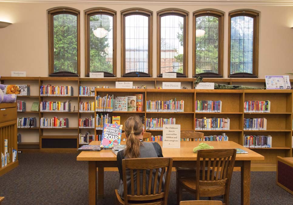 Children’s area at the Queen Anne Branch