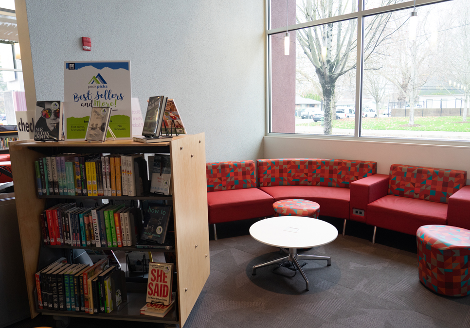 Reading area at the South Park Branch