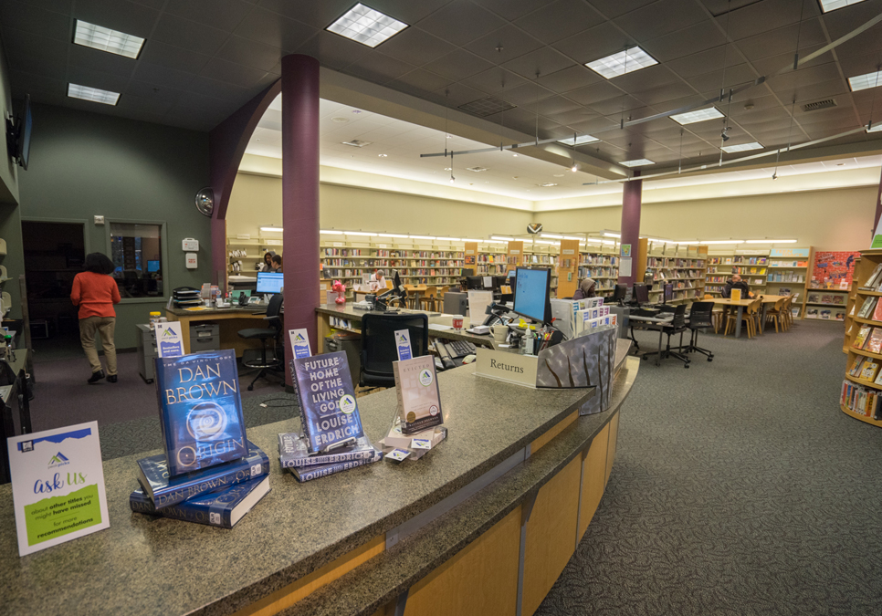 An interior view of Delridge Branch