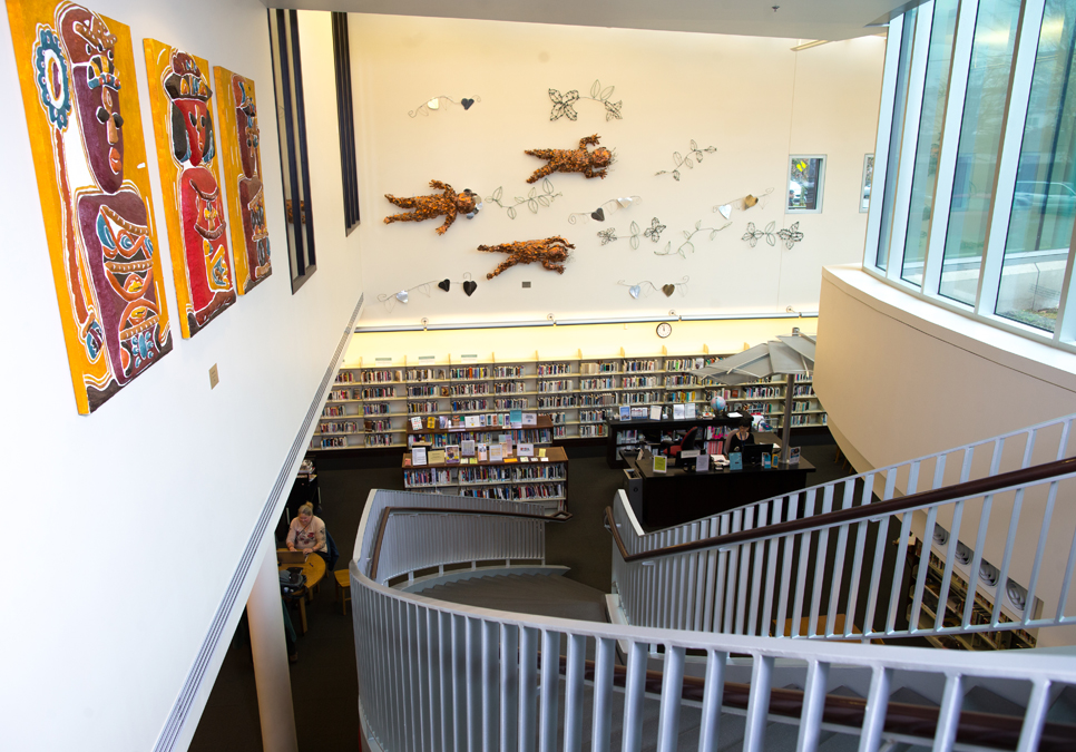 An interior view of Douglass-Truth Branch