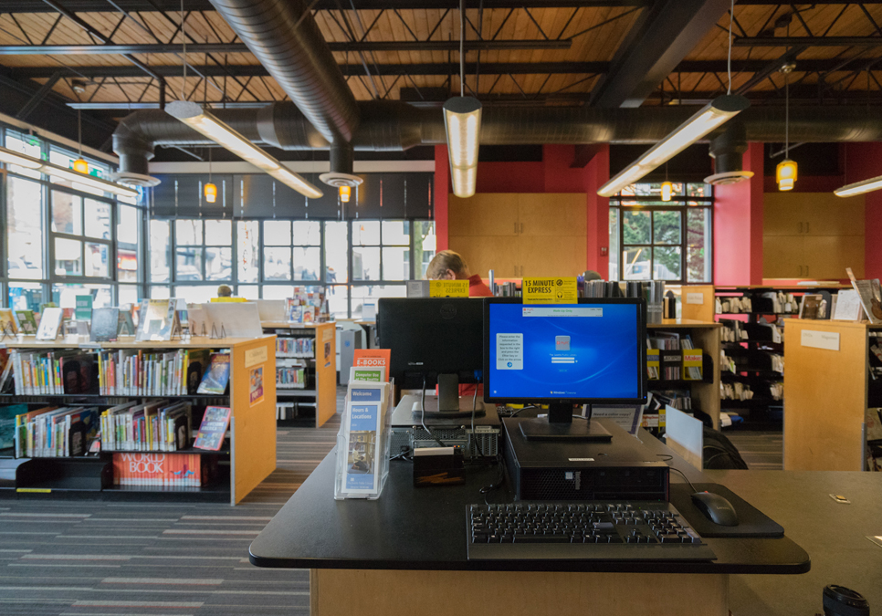 An interior view of the Wallingford Branch