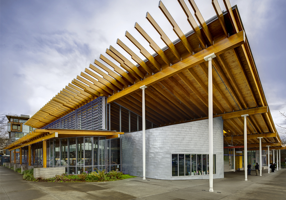 The exterior view of the Ballard Branch
