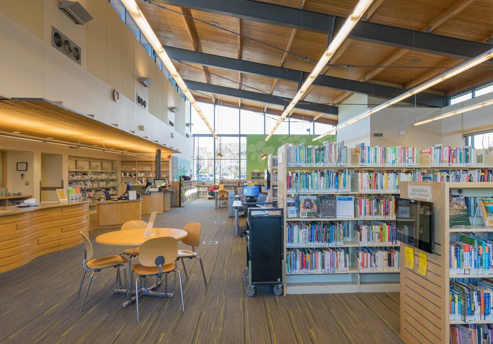 An interior view of the High Point Branch