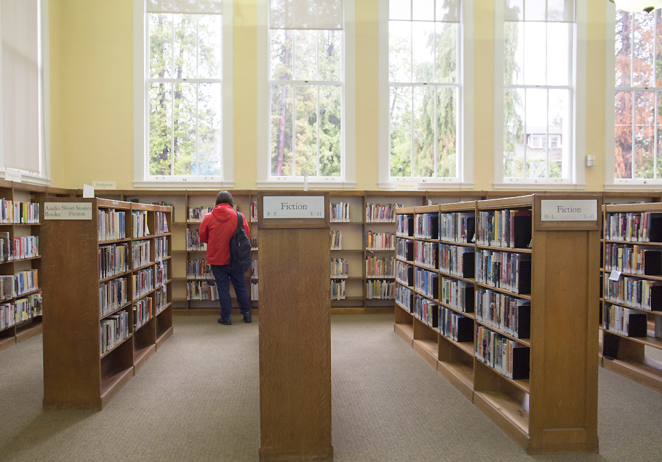 An interior view of the University Branch