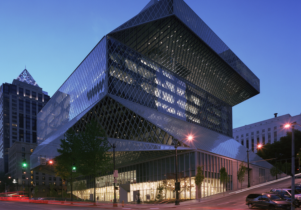 The exterior view of the Central Library