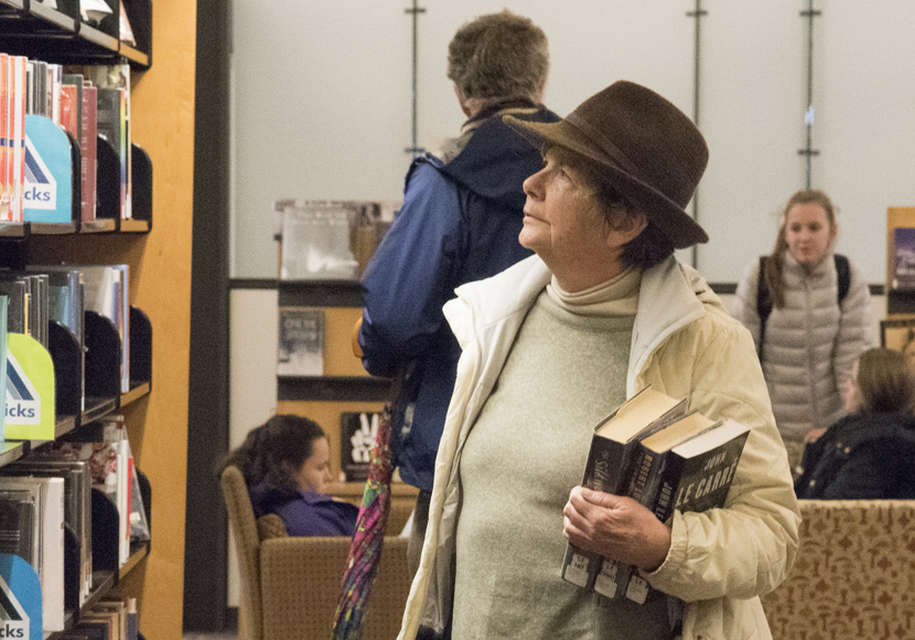 Older adult patron at the Northeast Branch