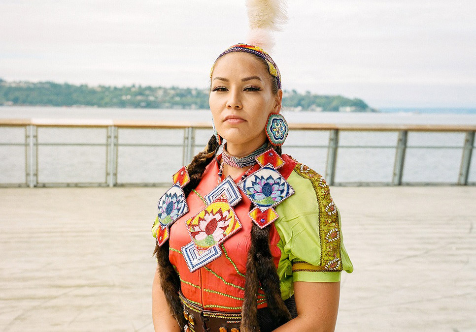 Abriel Johnny (Cowichan and Tlingit): Dancer and civic leader Abriel Johnny shared a jingle dress dance as ceremony and remembrance.