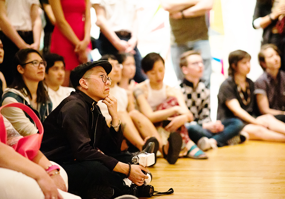 Guests watching performance at legendary children event at the Seattle Art Museum in 2019