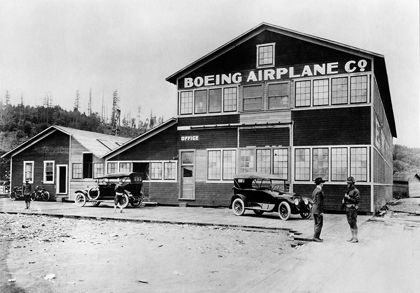 Photo of Boeing Airplane Company old plant, June 8, 1917