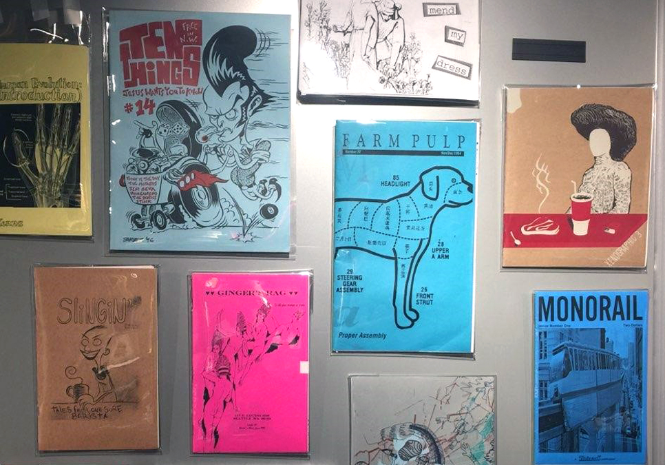 Samples from the ZAPP Zine Collection at Central Library.