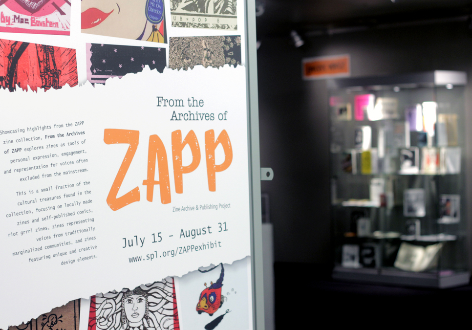 Exterior shot of From the Archives of ZAPP exhibit