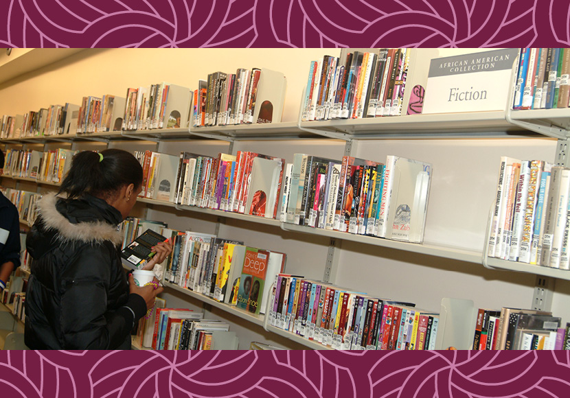 Shelves in the African American Collection