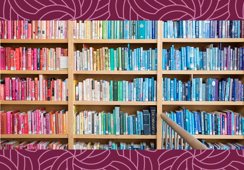 Shelves in the LGBTQ+ collection