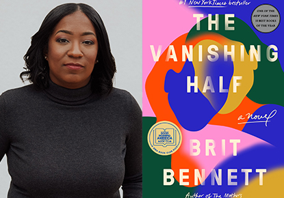 Book cover of The Vanishing Half and author Brit Bennett