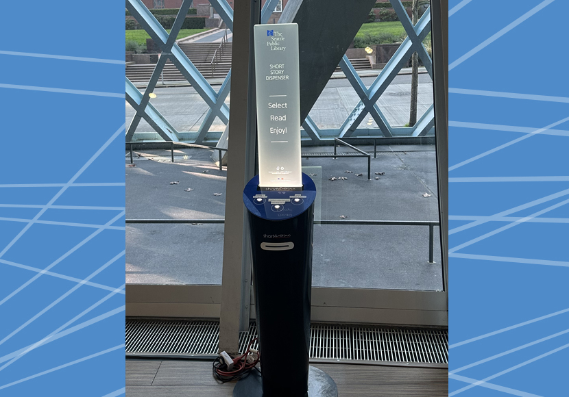Short Story Dispenser at Central Library