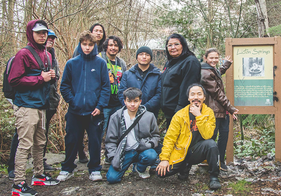 Clear Sky Native Youth Council at the Licton Springs site.