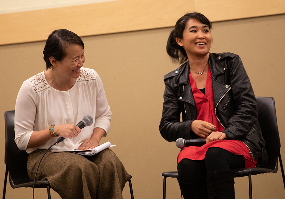 Author Thi Bui at a 2019 Seattle Reads event.