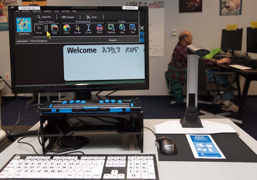 computer at the leap lab